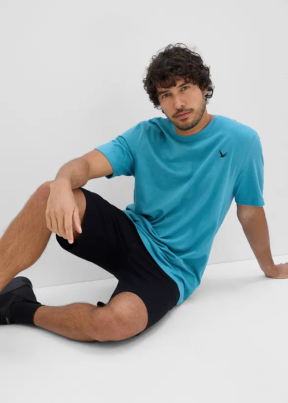 T-shirt e pantaloni corti in maglina (set 2 pezzi), bonprix