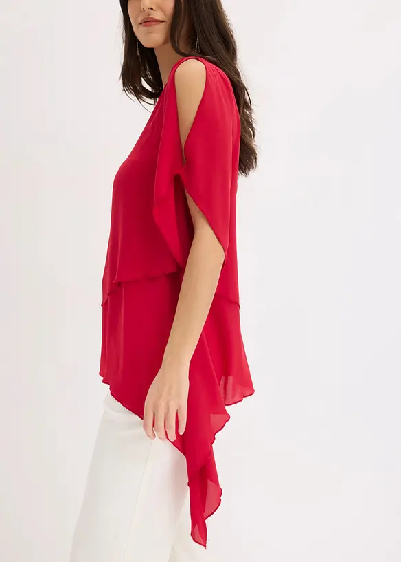 Blusa asimmetrica a pi&ugrave; veli, bonprix