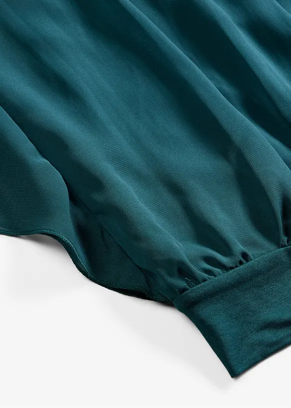 Blusa in chiffon con canotta, bonprix