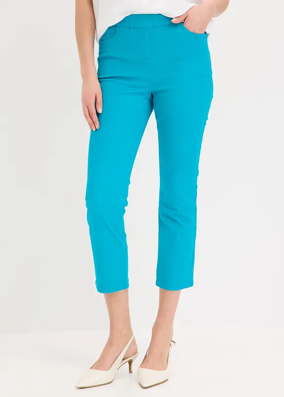 Pantaloni cropped elasticizzati, bonprix