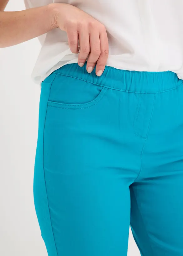 Pantaloni cropped elasticizzati, bonprix