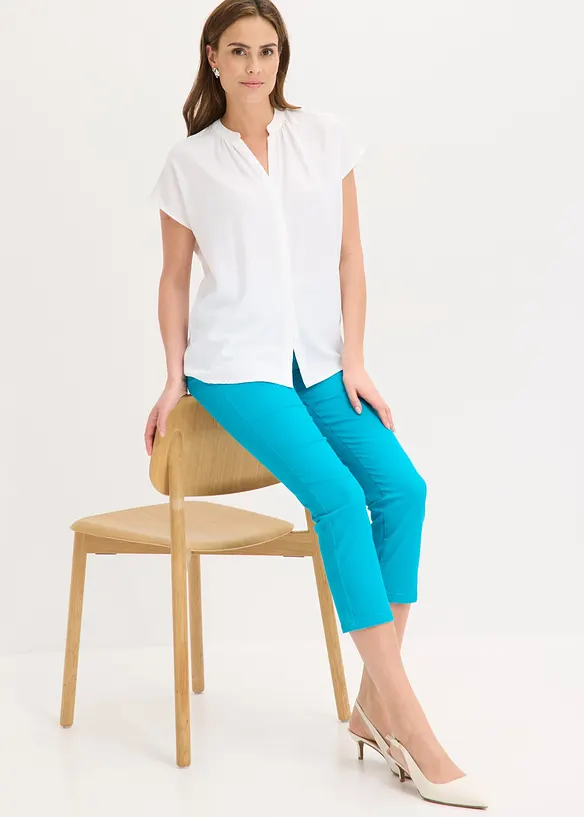 Pantaloni cropped elasticizzati, bonprix