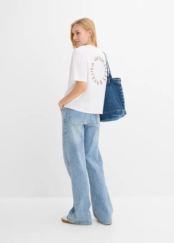 T-shirt oversize in puro cotone biologico, bonprix