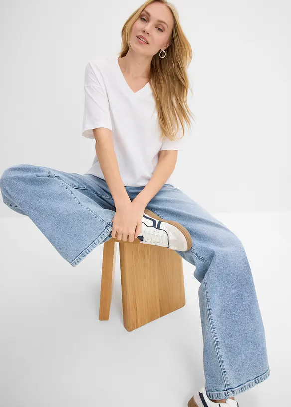 T-shirt oversize in puro cotone biologico, bonprix