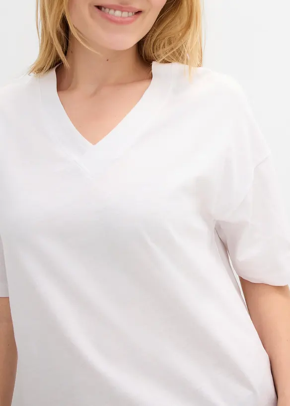 T-shirt oversize in puro cotone biologico, bonprix