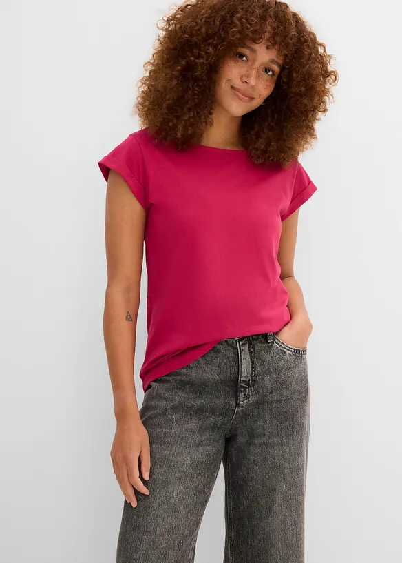 T-shirt in puro cotone, bonprix
