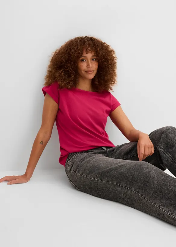 T-shirt in puro cotone, bonprix