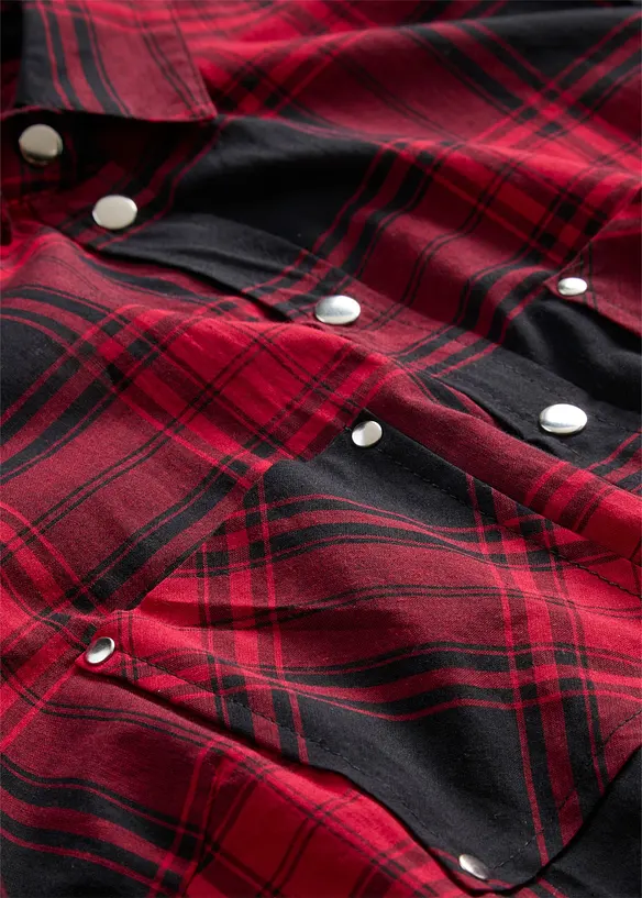 Camicia a quadri in puro cotone, bonprix