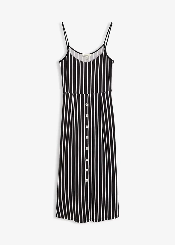 Abito midi in morbido misto viscosa e elastan, bonprix