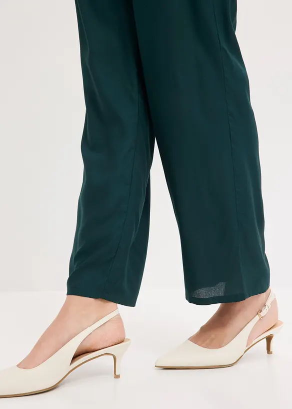 Pantaloni  in viscosa con elastico in vita, bonprix