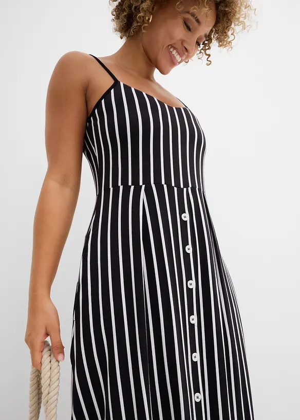 Abito midi in morbido misto viscosa e elastan, bonprix