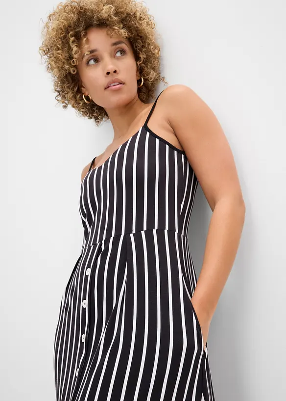 Abito midi in morbido misto viscosa e elastan, bonprix