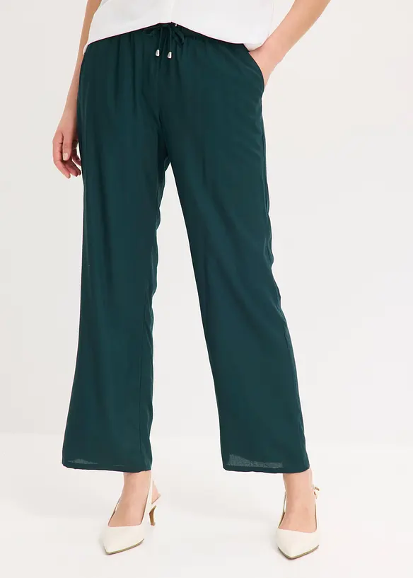 Pantaloni  in viscosa con elastico in vita, bonprix