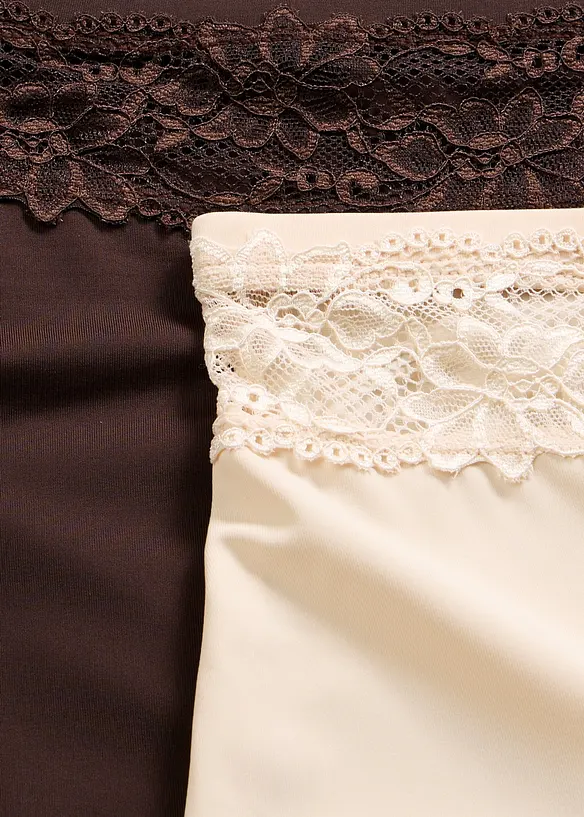 Culotte con effetto modellante leggero (pacco da 2), bonprix