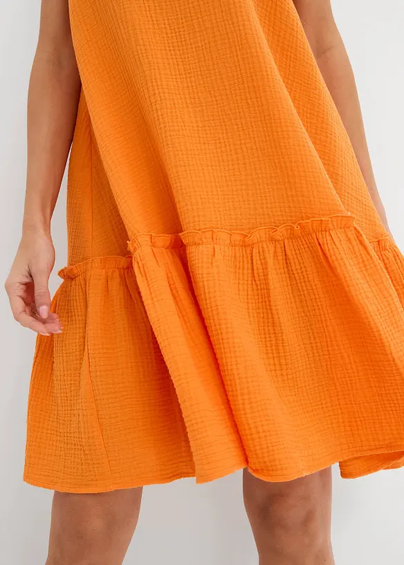 Abito in mussola con spalline, bonprix