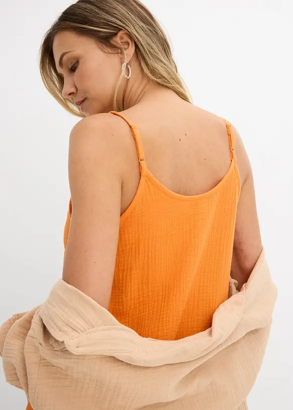 Abito in mussola con spalline, bonprix