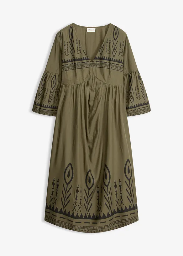 Abito midi in viscosa fluida, bonprix