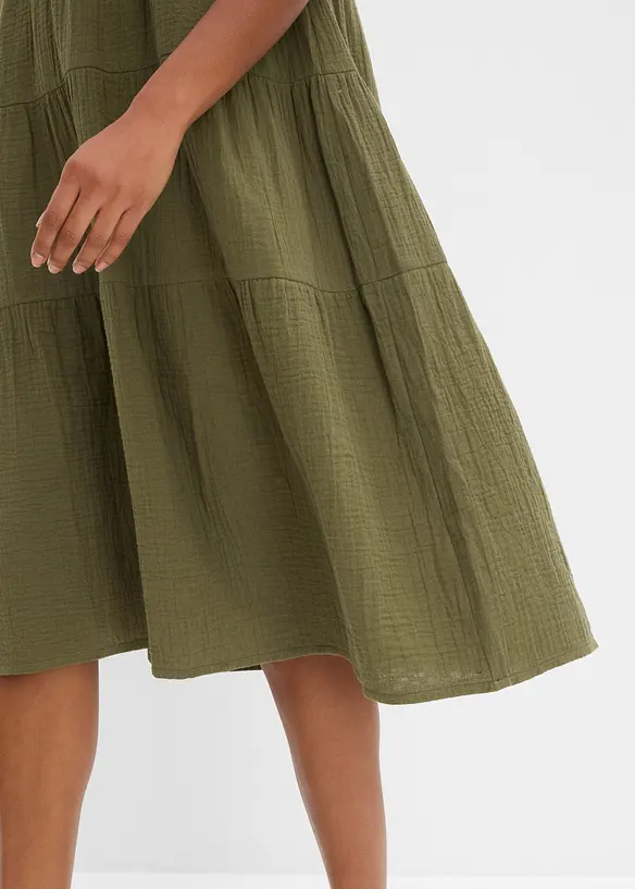 Abito in mussola di puro cotone, bonprix