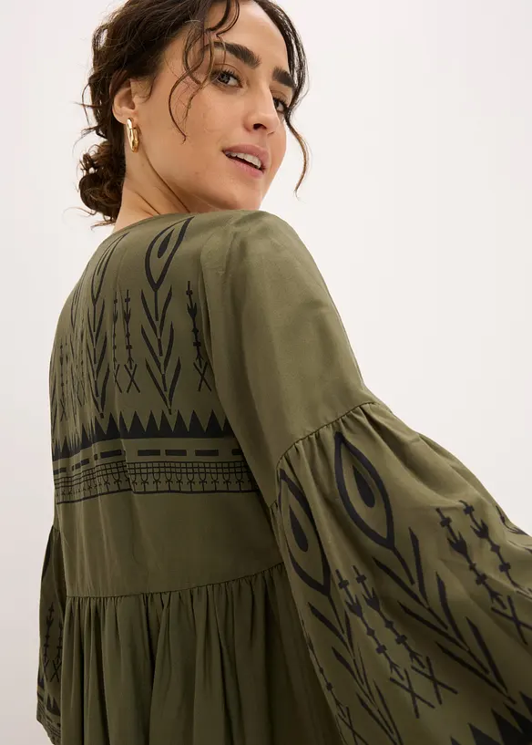 Abito midi in viscosa fluida, bonprix