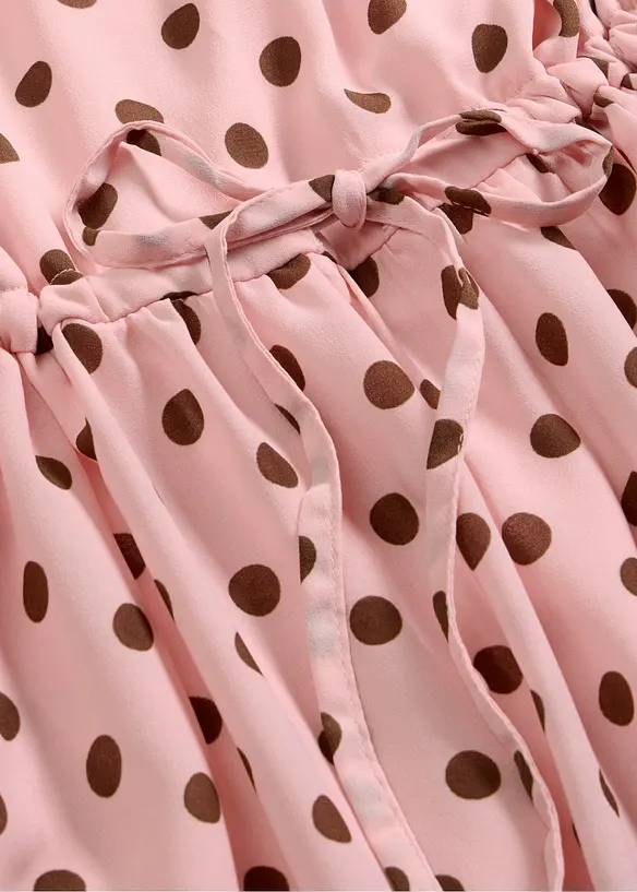 Abito midi con laccetto da annodare, bonprix