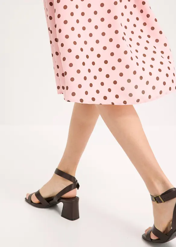 Abito midi con laccetto da annodare, bonprix