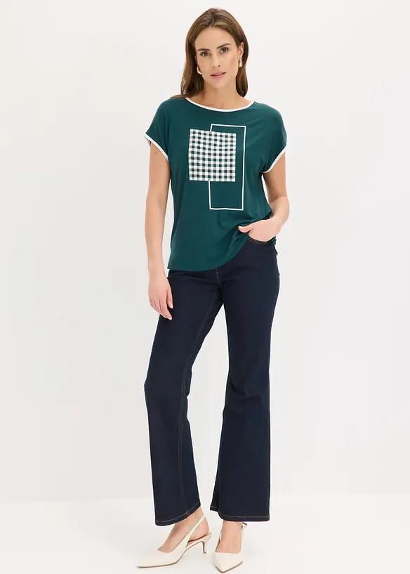 Maglia con bordi a contrasto, bonprix