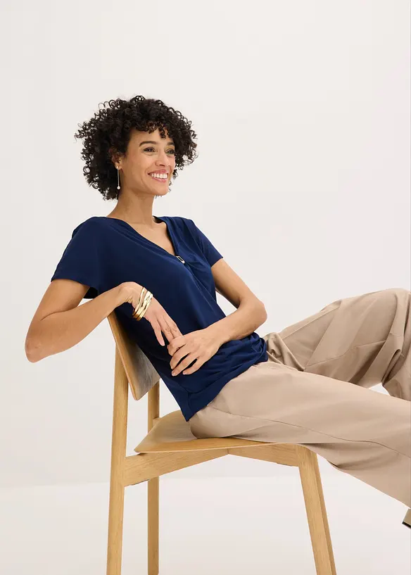 Maglia con anello decorativo, bonprix