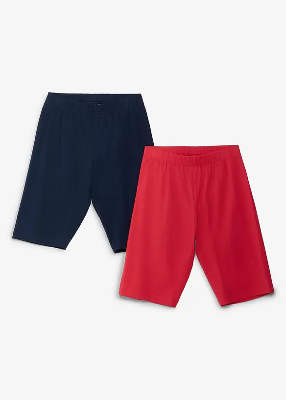 Ciclisti in misto cotone biologico elasticizzato (pacco da 2), bonprix