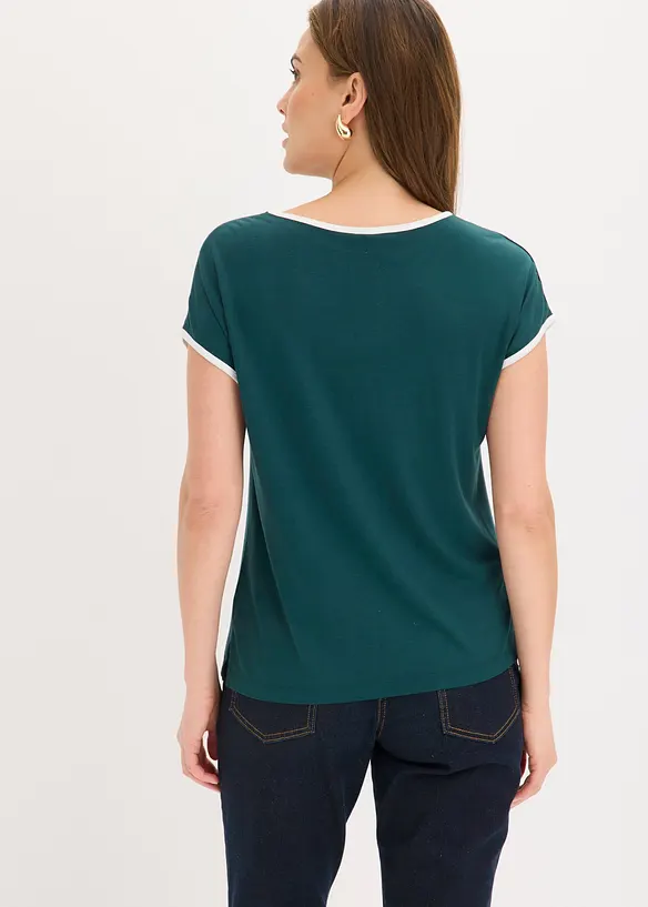 Maglia con bordi a contrasto, bonprix