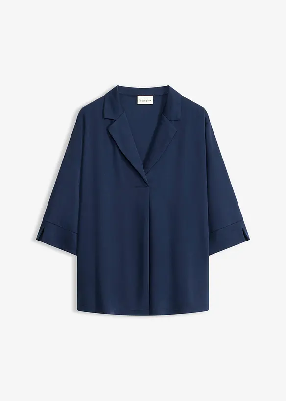 Maglia lunga in piquet di viscosa fluida, bonprix