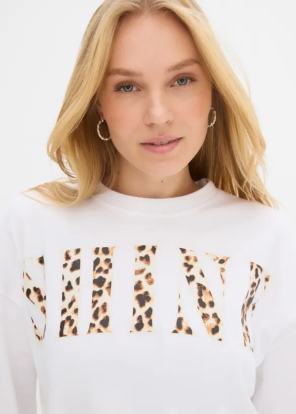 T-shirt cropped in puro cotone biologico, bonprix