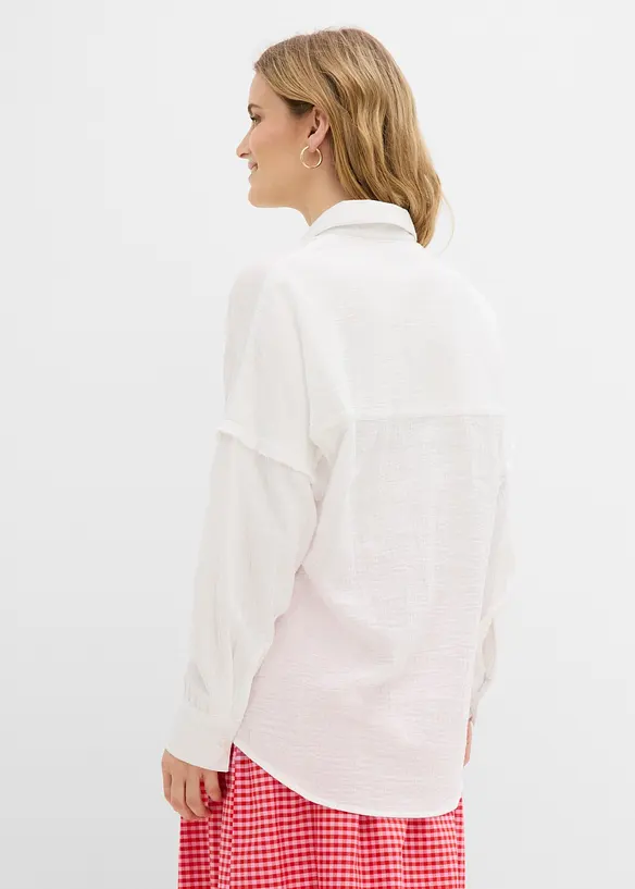 Camicia oversize in mussola leggera, bonprix