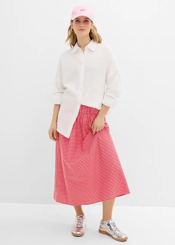 Camicia oversize in mussola leggera, bonprix