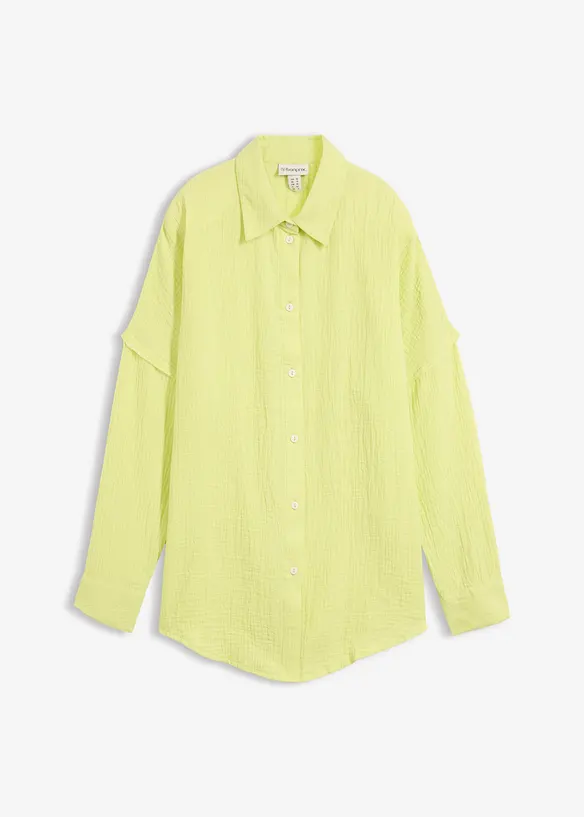 Camicia oversize in mussola leggera, bonprix