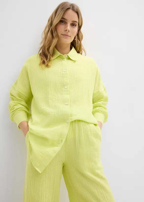 Camicia oversize in mussola leggera, bonprix