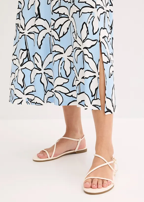 Abito lungo con inserto in pizzo, bonprix