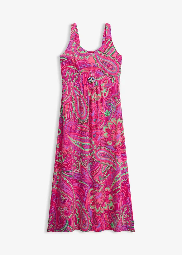 Abito lungo con pietruzze decorative, bonprix