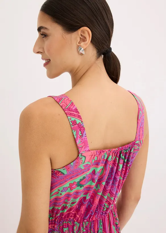 Abito lungo con pietruzze decorative, bonprix