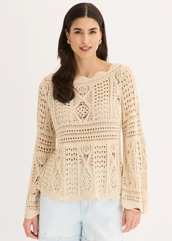 Maglia traforata, bonprix