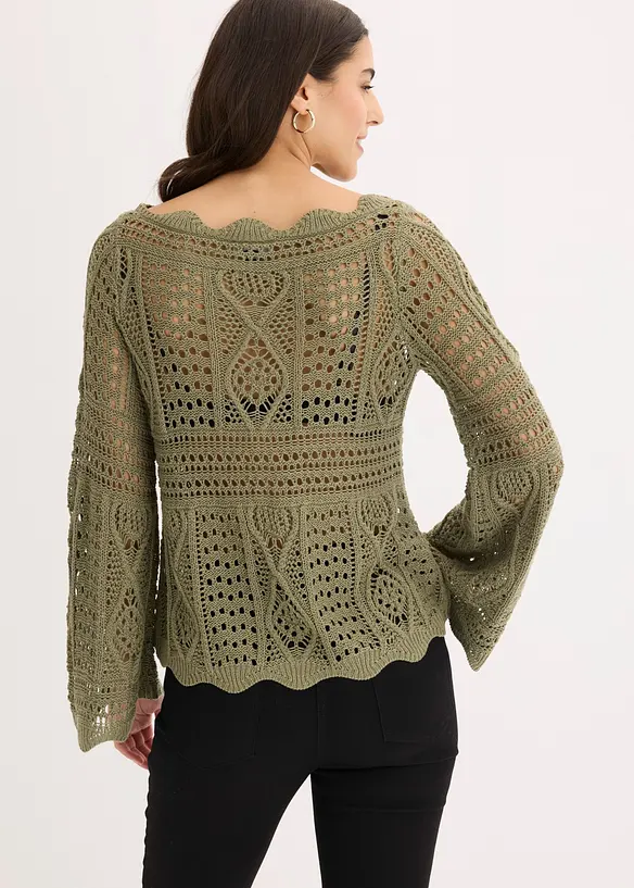 Maglia traforata, bonprix
