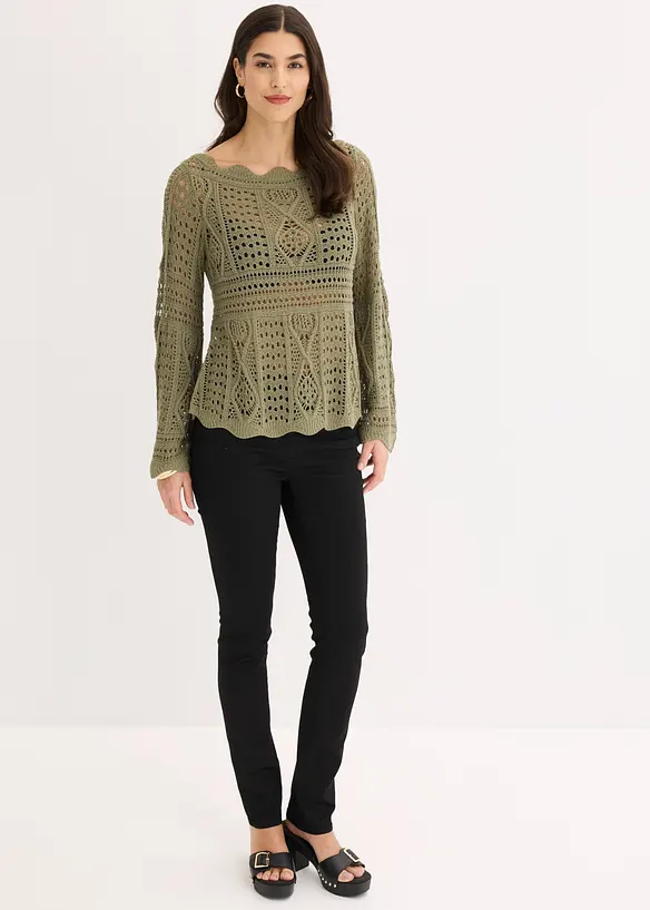 Maglia traforata, bonprix