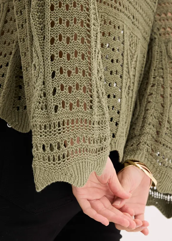 Maglia traforata, bonprix