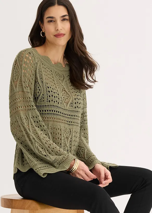 Maglia traforata, bonprix