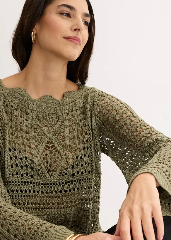 Maglia traforata, bonprix