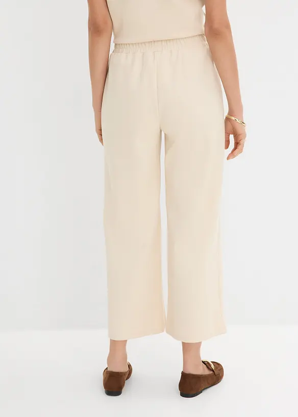 Pantaloni culotte in piquet, bonprix