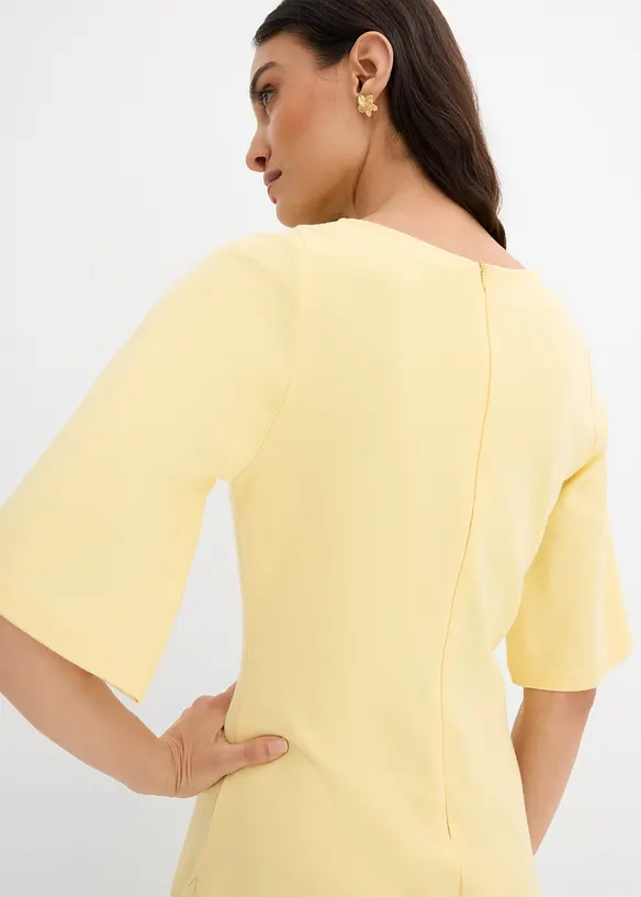 Abito con spacco in jersey di puro cotone biologico, bonprix