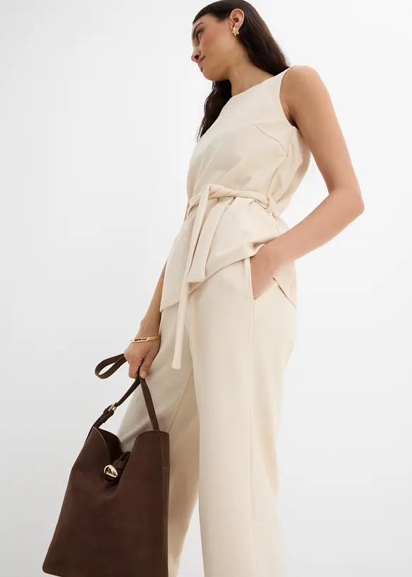 Pantaloni culotte in piquet, bonprix