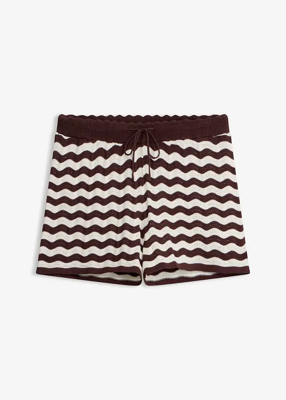 Shorts in maglia di misto lino, bonprix