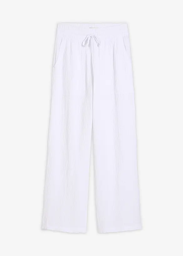 Pantaloni in mussola fresca e leggera, bonprix