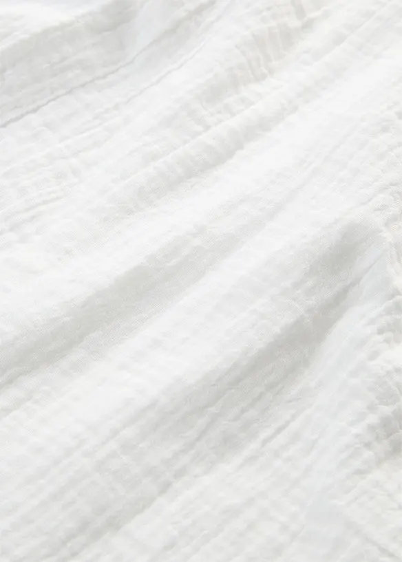 Blusa a maniche corte in mussola fersca e leggera, bonprix